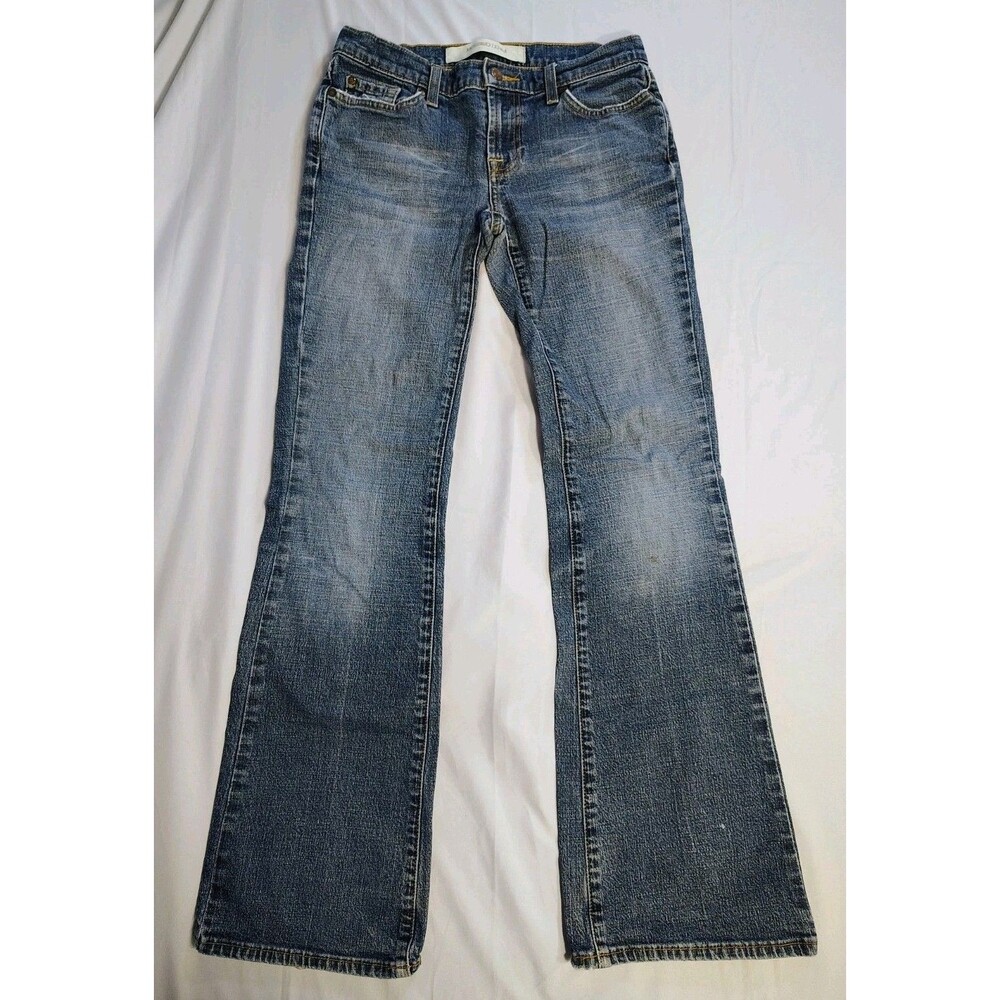 Mossimo Denim Bootcut Size 2 Medium Wash Blue Jeans Low Rise Retro